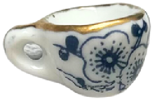 Tea Cup With Blue Flower HFA021