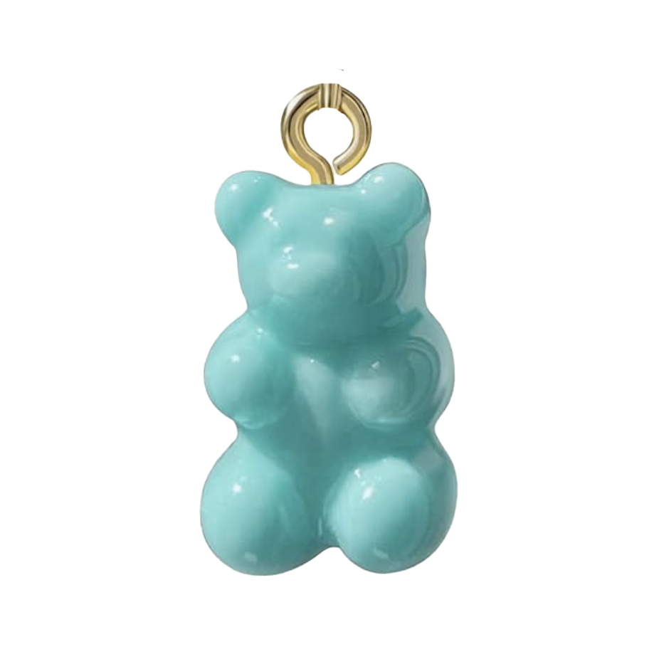 Blue Gummy Bear Bag Charm BC018