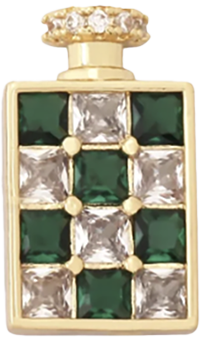 Green Checkered Rectangle HF014