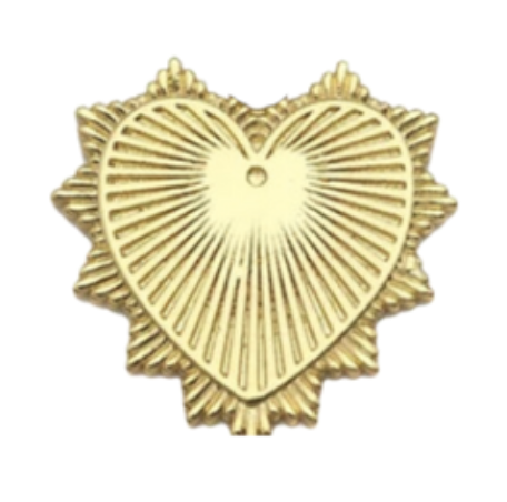 Classic Gold Heart Pendant P001