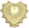 Classic Gold Heart Pendant P001
