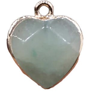 Light Green Stone Heart HF007