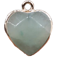 Light Green Stone Heart HF007