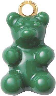 Green Gummy Bear Bag Charm BC020