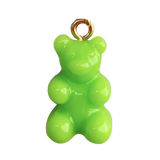 Lime Green Gummy Bear Bag Charm BC021