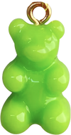 Lime Green Gummy Bear Bag Charm BC021