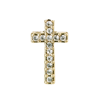 Tiny Cross With Pave S029