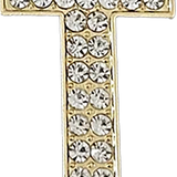 Pave Letter T Bag Charm BC050