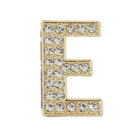 Pave Letter E Bag Charm BC035