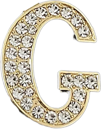 Focal Bag Charm: Pave Letter G Bag Charm BC037