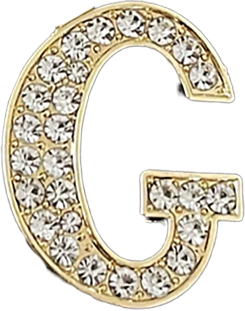 Focal Bag Charm: Pave Letter G Bag Charm BC037