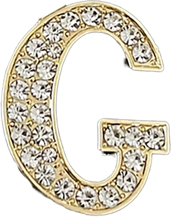 Pave Letter G Bag Charm BC037