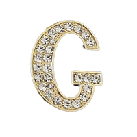 Focal Bag Charm: Pave Letter G Bag Charm BC037