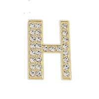 Focal Bag Charm: Pave Letter H Bag Charm BC038