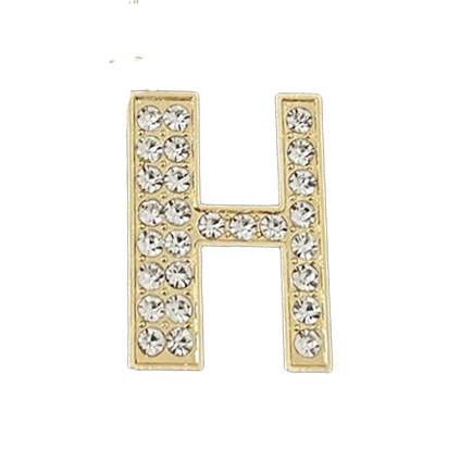 Focal Bag Charm: Pave Letter H Bag Charm BC038