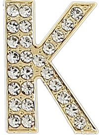 Pave Letter K Bag Charm BC041