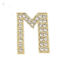 Pave Letter M Bag Charm BC043