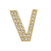 Pave Letter V Bag Charm BC052