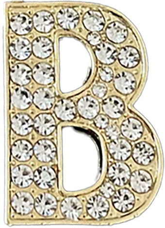 Pave Letter A Bag Charm BC032