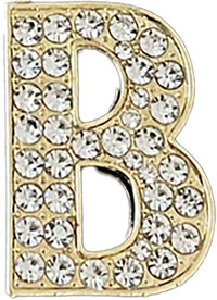 Pave Letter A Bag Charm BC032