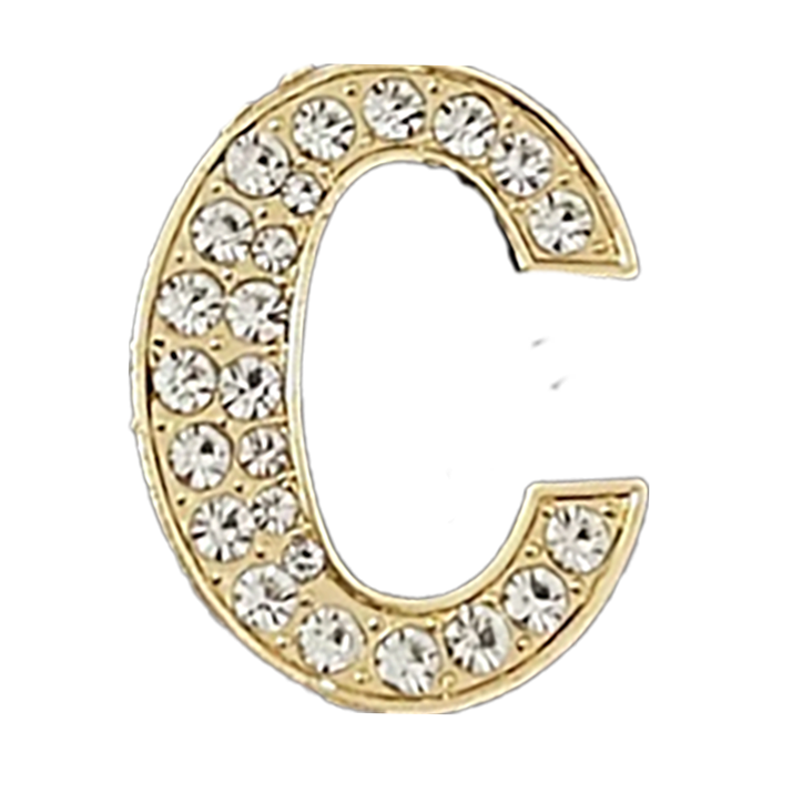 Focal Bag Charm: Pave Letter C Bag Charm BC033