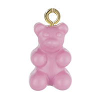 Pink Gummy Bear Bag Charm BC019