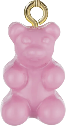 Pink Gummy Bear Bag Charm BC019