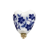 Porcelain Blue & White Heart HF032