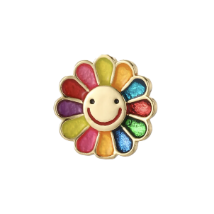 Rainbow Smiley Flower HF023
