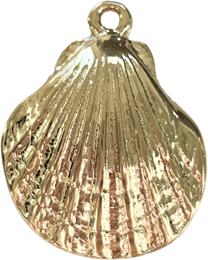 Gold Shell Pendant P034