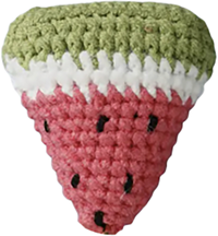 Focal Charm: Crochet Watermelon BC005